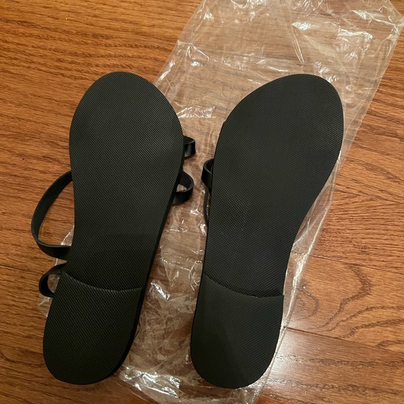 BRAND NEW Black Leather Sandals Greek, Gladiator, Made from 100% Genuine Leather - Picture 3 of 3